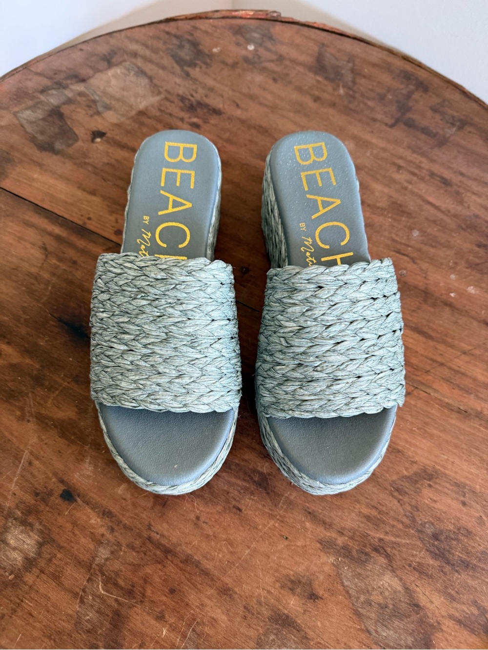 BEACH by Matisse Braided Slide Platform Sandals
